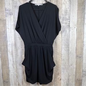 Rachel Rachel Roy Women’s Black Casual VNeck Sleeveless Surplice Dres